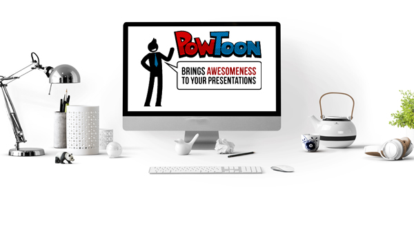 Mit der Online-Animations-Software „PowToon“ kann der „Aha-Moment“ visuell dargestellt werden. (Quellen: Pixabay, PowToon)