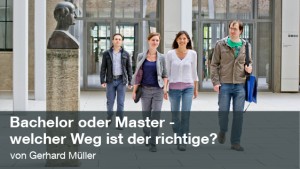Bachelor oder Master - welcher Weg ist der richtige? (Foto: Andreas Heddergott)